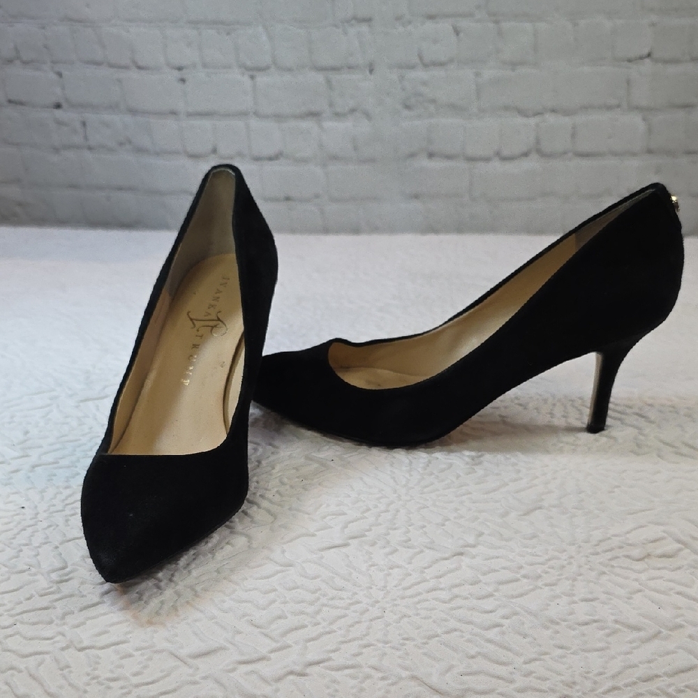 Ivanka Trump Carra Black Suede Pointed Toe Stiletto Pumps - Size 6.5